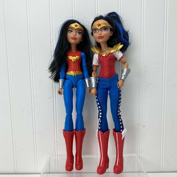 2 Mattel DC Comics Super Hero Girls Wonder Woman 12" Action Figure Doll 2015-16 - Picture 3 of 4